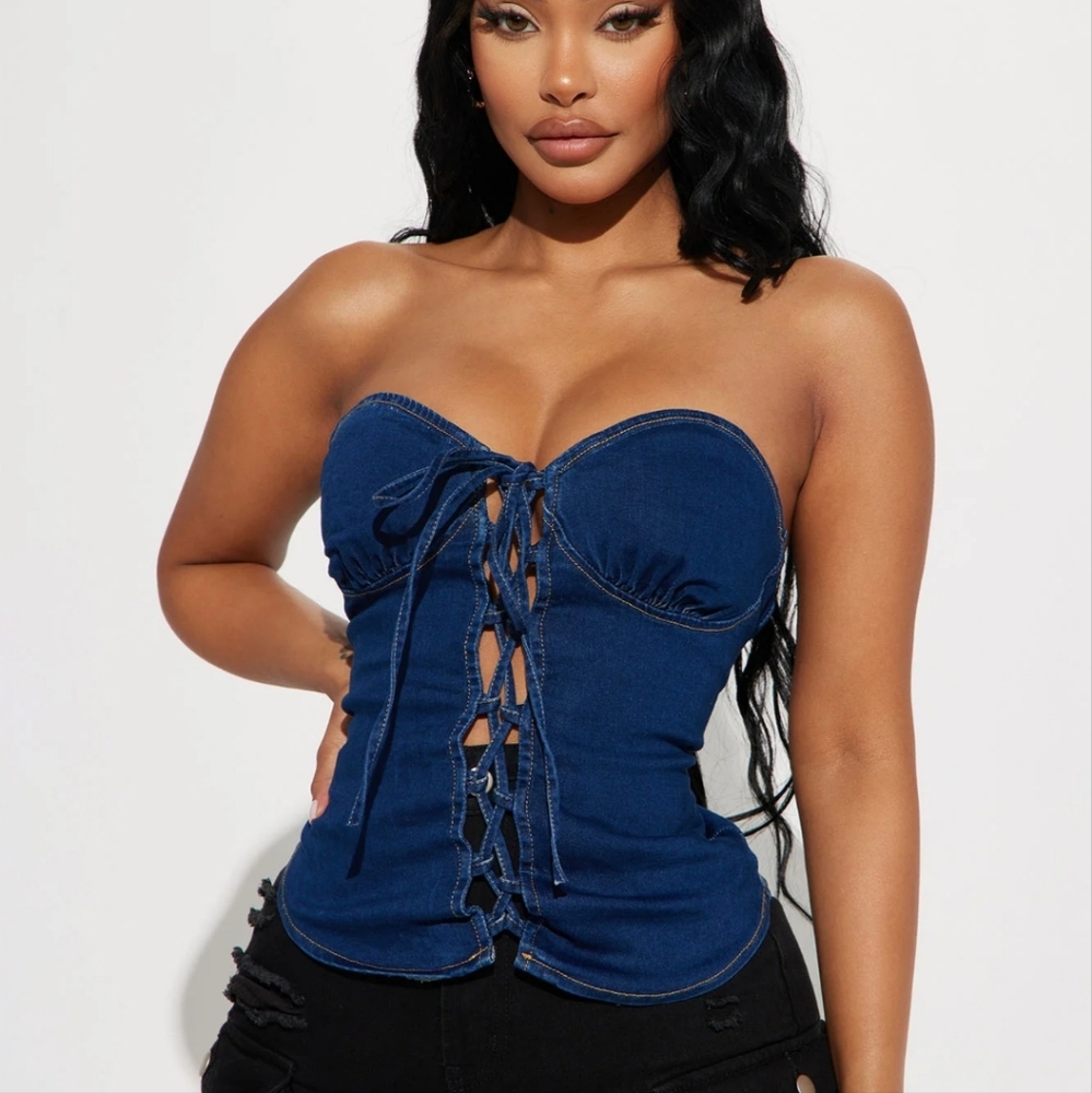 Denim Halter top